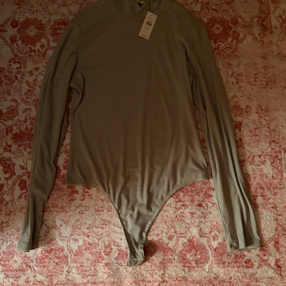 Bluenotes Olive Green Long Sleeve Bodysuit